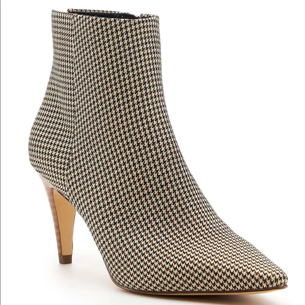 NEW Botkier Tegan Houndstooth Heeled Booties